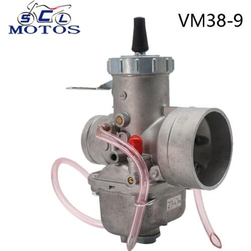 Sclmotos- 2 Stroke Carb Mikuni VM38 38mm VM38-9 VM Series Round Slide Motorcycle Carburetor 42-6025 13-5006 ATV Quad UTV Racing