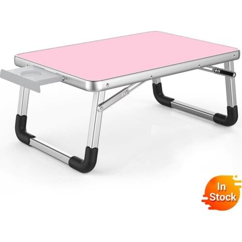 Outdoor folding computer desk Laptop Desk 60*40cm Adjustable Folding Laptop Notebook PC Desk Table Stand Portable Bed Tray
