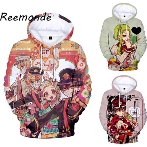 Anime Toilet-Bound Hanako-kun Cosplay Hoodies Sweatshirts Nene Yashiro Hanako-kun Hooded Coat Pullover Jacket For Women and Mens
