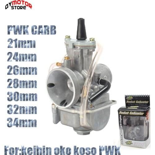 Universal Motorcycle 21 24 26 28 30 32 34mm Carburetor For 2T 4T Keihin Koso OKO Carburador With Power Jet For Racing Moto