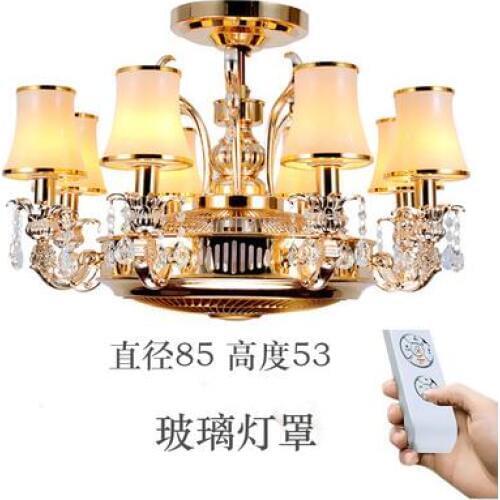 2019 Innovatio fans Negative ions fan lamp ceiling lamp LED K9 crystal european-style remote control lamps 8 Heads ceiling fan