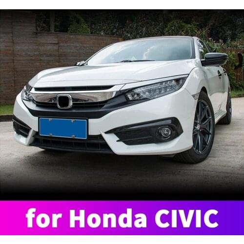 Carbon fiber exterior modified handle door bowl lamp eyebrow decoration accessories ForHonda Civic 10th 2016 2017 2018 2019 2020