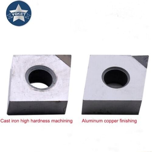 VOKET Diamond CNMG 120402 copper special PCD aluminum blade CBN heat treatment hardened steel processing cutter head