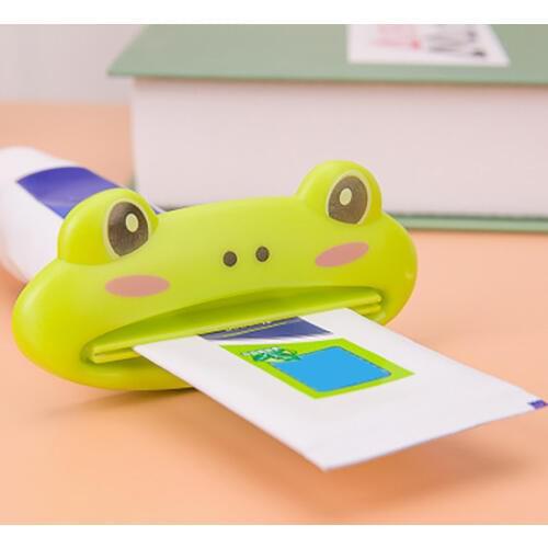 1pcs Cute Animal Multifunction Toothpaste Squeezer Children Bathroom Home Tube Rolling Holder Easy Cartoon Toothpaste Dispenser