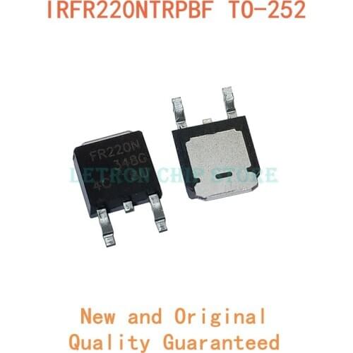 10PCS IRFR220NTRPBF FR220N DPAK IRFR220N TO-252 TO252 N-CH 200V 5A original and new IC MOSFET
