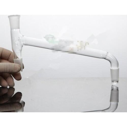 24/29,Glass 3-Way Adapter,Distillation Head,Oblique Down Type,Lab Glassware