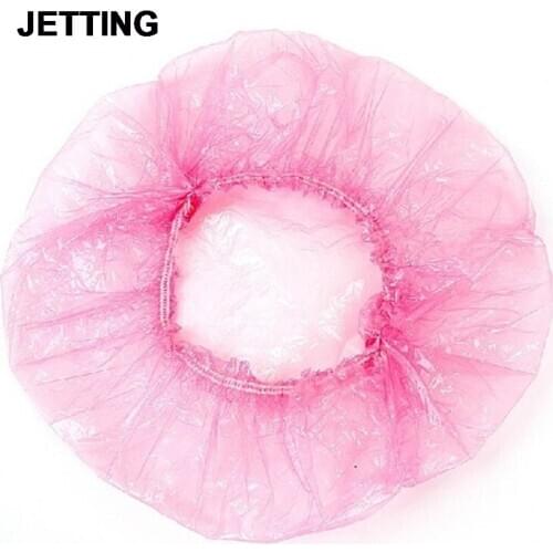 3PCS Waterproof Bathing Cap Designer Travel Temporary Shower Caps Elastic Band Plastic Cap Hats Sanitary Ware Suite Women Ladies