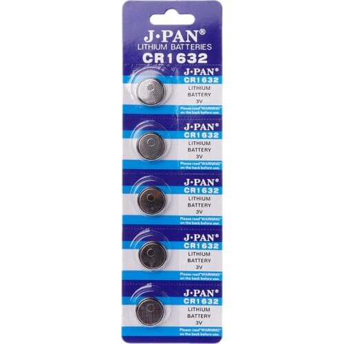 5PCS Button Battery CR1632 Lithium Coin Cell Batteries 3V LM1632 BR1632 ECR1632 CR 1632 Electronic Watch Toy Remote