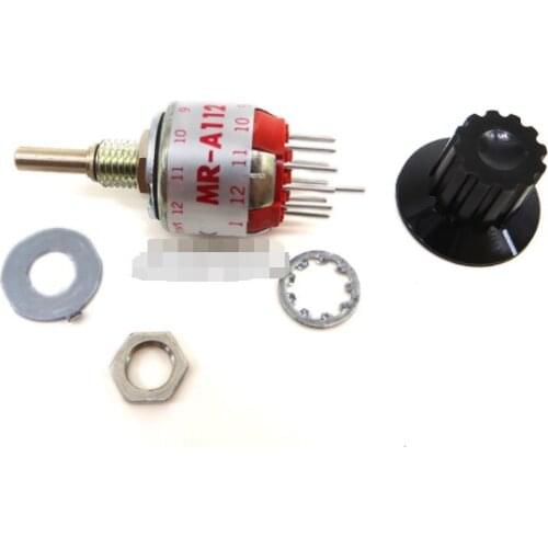 Free Shipping 2pcs/LOT Band switch rotary switch mra-112 original imported handwheel gear switch