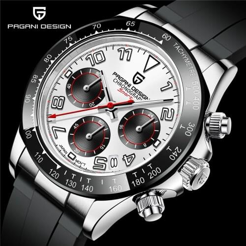 2021 New Mens Watches PAGANI DESIGN Top Brand Chronograph Waterproof Automatic Date Quartz Watch For Men Relogio Masculino