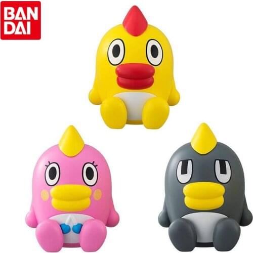 Bandai Genuine Big Head Assembled Shellless Gashapon Weather Broadcast Mascot Cute Anime Action Figures Model Toys for Kids