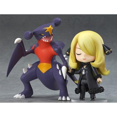 Pokemon Anime Figures Cynthia Garchomp PVC #507 Figurine Toys Figma Action Dolls Juguetes Brinquedos Pocket Monster Model Statue
