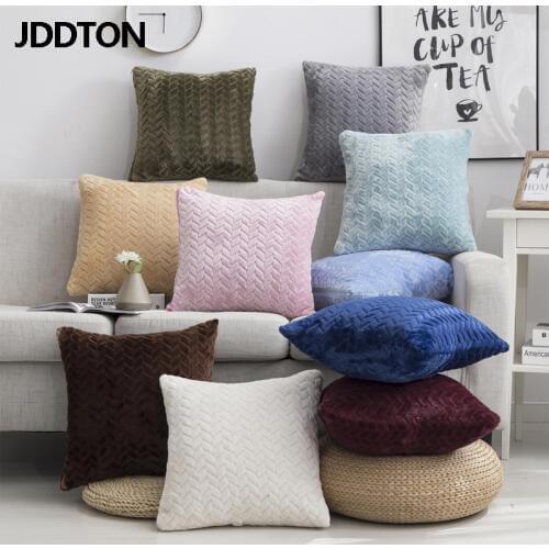 JDDTON 2020 Sofa Decorative Pillow Plush Back Cushion Soft Comfort Pillows And Pillowcase Home Living Room Bed Car BE148