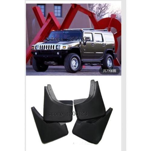 FOR HUMMER H2 MOLDED MUDFLAPS 2003-2009 MUD FLAP SPLASH GUARD MUDGUARDS FRONT REAR FENDER ACCESSORIES