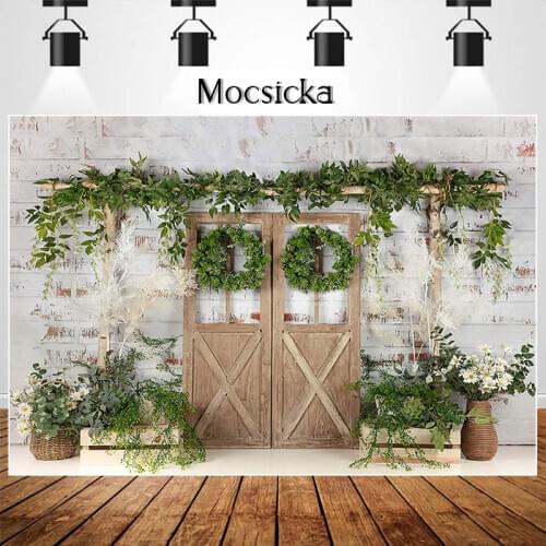 MOCSIKA Spring Flowers Cake Smash Backdrops for Photography Children Birthday Photocall Background Photo Studio