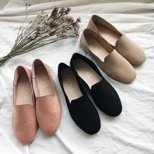 Fashion Flat Shoes Women Flock Bow Flats Women Boat Shoes Slip on Ladies Loafers Solid Women Flats 2021 New