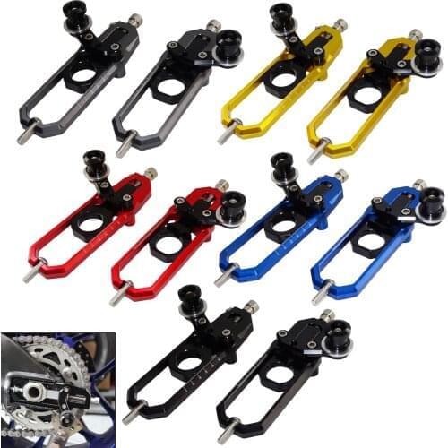 Rear Wheel Axle Chain Adjusters Tensioner with Swingarm Spools Slider for SUZUKI GSXR GSX-R 600 750 GSXR600 GSXR750 2006-2010 K6