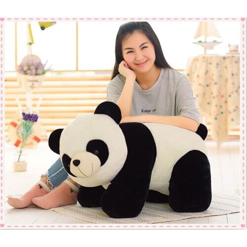 Stuffed toy about 70cm prone panda plush toy panda doll soft throw pillow birthday gift,Valentines Day, Xmas gift 0433