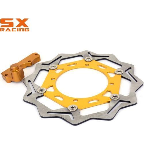 Motorcycle Front Floating Brake Disc And Bracket For SUZUKI RMZ 250 2007-2015 RMZ 450 2005-2015 RMX 450 2010 2011 2012 Motocross