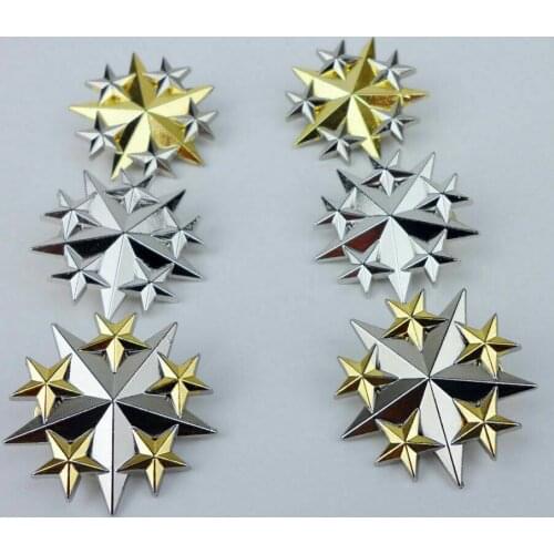 FULL SET US MILITARY GENERAL OFFICER SIX STAR BADGE PIN MILITARY INSIGNIA US RANK BADGE 6PCS