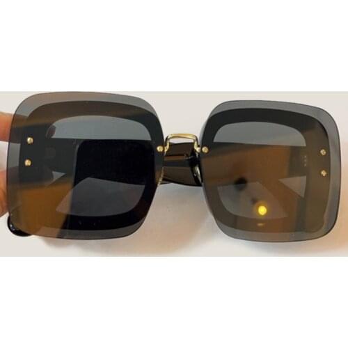 Classic Vintage Square Sunglasses Women Oversized Brand Rimless Sunglasses Male Lentes De Sol Mujer