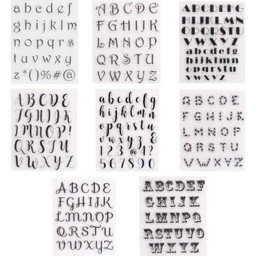 WAX SEAL Silicone Clear Stamps CUTTING DIES Scrapbooking STENCIL LETTERS DIY PAPER Album Cards MAKING Transparent RUBBER Stamp