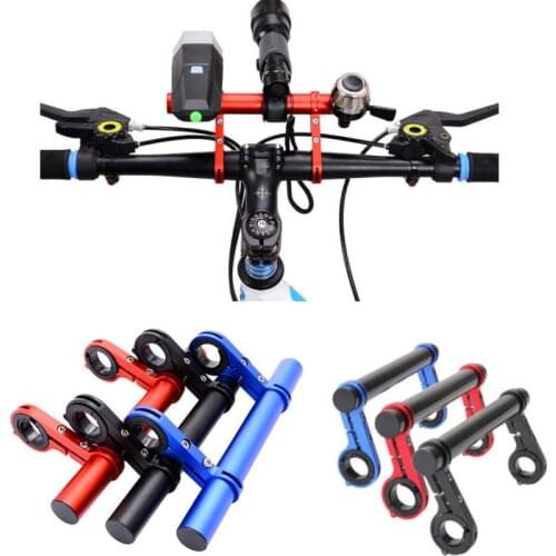 20cm Bicycle Handlebar Extended Bracket Bike Headlight Mount Bar Computer Holder Flashlight Mount Mountain Road Bike Accessories