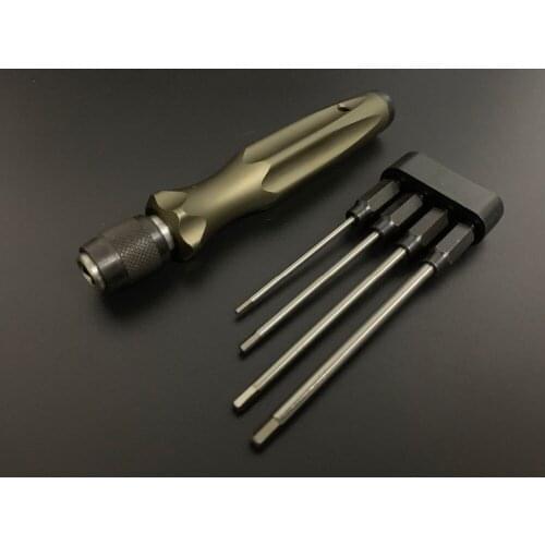 High-speed steel 4pcs Tip Tool set for 1/8 1/10 RC HPI HSP Kyosho Tamiya on road off road car