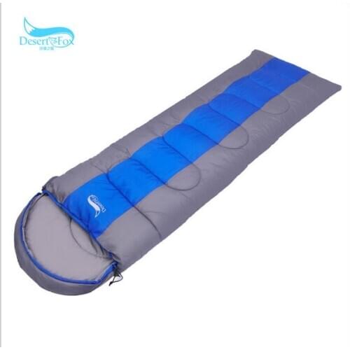1.4kg Desert Fox outdoor sleeping bag envelope adult spring and winter double sleeping bag Can be spliced Temperature scale 0~12