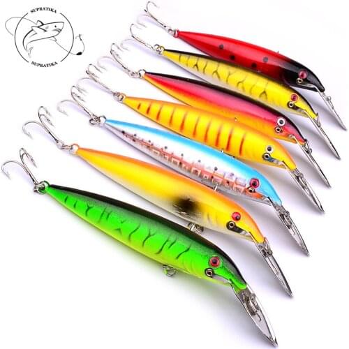 1pc 140mm 16.2g Japan Hard Bait Laser Minnow Fishing Lures Pesca 4# Hooks Sea Fishing Deep dive Wobbler Decoy Artificial bait