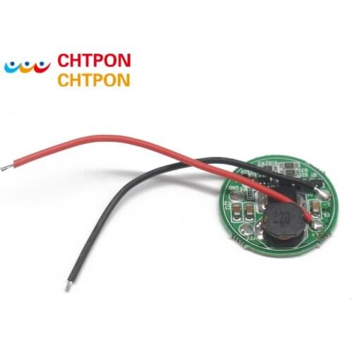 1pcs Input 3.7V~30V 27mm Driver For Cree LED 1~3PCS 10W XML T6/U2 XM-L2/U2 flashlight 12V/24V Battery Car light