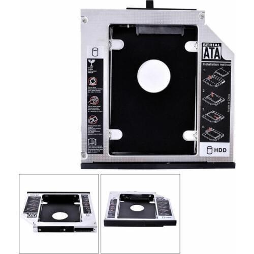 12.7MM 2nd SATA Hard Disk Drive HDD SSD Caddy Adapter IdeaPad G585 For Lenovo G570 G580 Tray G770 J7O0