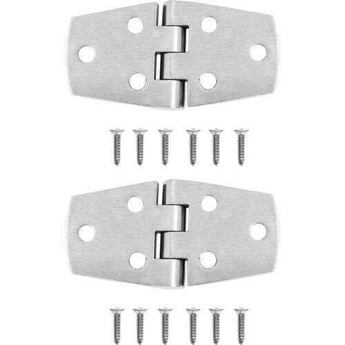2x Stainless Steel Marine Boat Caravan Yacht Door Hatch Cabin Hinge Strap