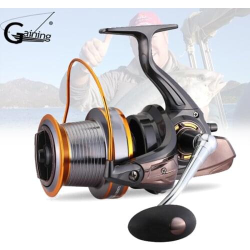 3000-9000S 12+1Ball Bearings Spinning Reel Small Big Spinning Reel with Coil No Gap Aluminum Alloy Fish Reels