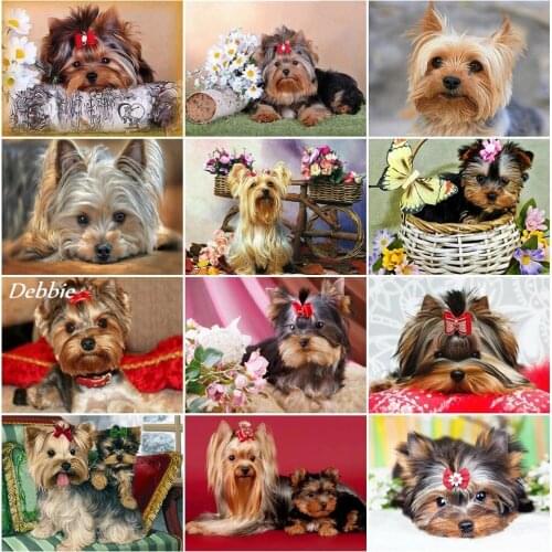 Diamond Embroidery Dog Diamond Mosaic Picture of Rhinestones Diamond Painting Full Square/Round Yorkshire Terrier Beaded Art