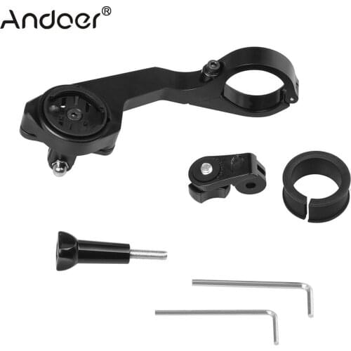 Andoer 25.4/31.8mm Out-front Bike Mount for Garmin Edge 1000/800/810/200/500/510 for GoPro Action Cameras