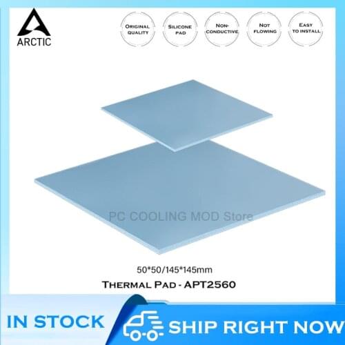 ARCTIC Thermal Silicone Pad APT2560 6W/m.k For CPU/GPU/ VRAM/SSD PC Cooling Mat 50*50mm 145*145mm Laptop/South&North Bridge