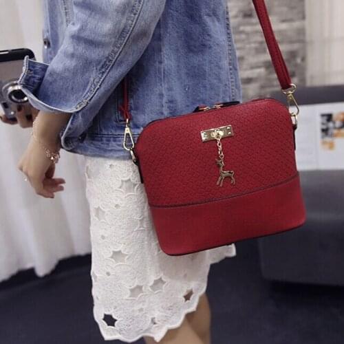 Free Shipping Spring new female bag embossed grid fawn shell bag fashion styling single shoulder bag or lend his female bag