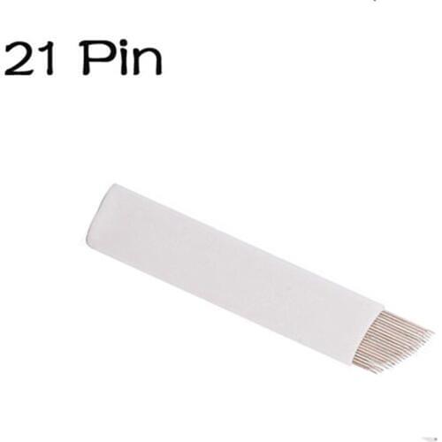 CF 21 pin Microblading Needles Microblade manual brow tattoo pen blades wholesale permanent makeup supplies