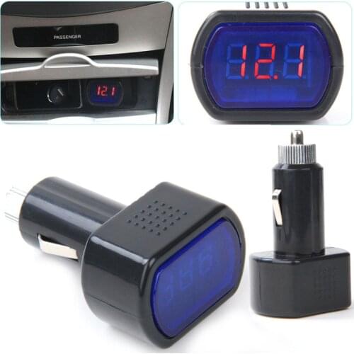 DC 12V-24V LED Display Car Cigarette Lighter Electric Voltage Meter Tester Monitor for Auto Battery Digital Voltmeter Indicator