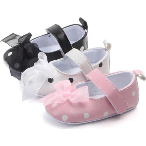 Spring and Autumn New Butterfly-knot Female Baby Princess Shoes Baby Shoes Toddler Shoes 0-1 Baby Shoes Girls Infant Shoes