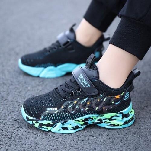 Kids Sport Shoes For Boys Running Sneakers Girl Casual Sneaker Breathable 2021 Autumn Childrens Fashion Platform Light Shoes