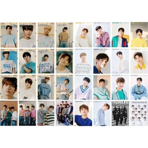 16Pcs/Set Kpop TREASURE Paper Lomo Photo Card New Album Collective Photocard Poster