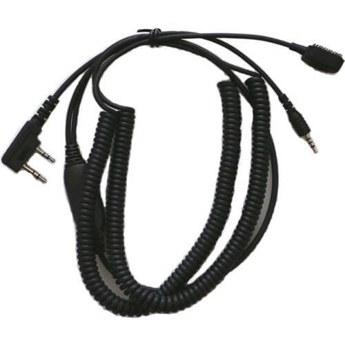 Vimoto V3 V6 V8 Bluetooth Helmet Headset Special Connenting Cable for Kenwood Baofeng UV-5R Two Way Radio Handheld Walkie Talkie