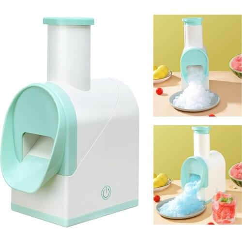 Stainless Steel Blades Ice Crusher Homemade DIY Snow Cone Ice Shaver Ice Breaker Fast Crushing BPA Free