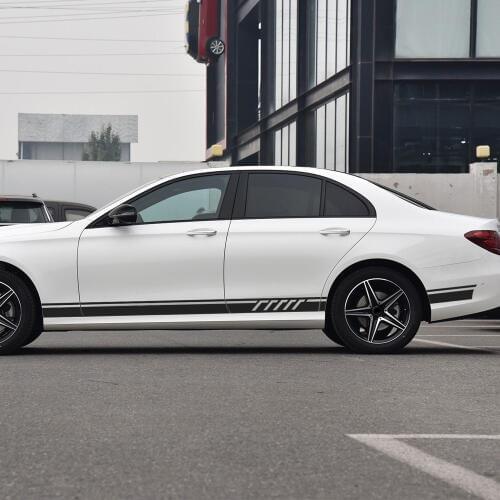 Edition 1 Door Side Stripes Skirt Decal Sticker for Mercedes Benz E Class W212 E200 E300 E350 E220 W213 C238 C207 A207 E63 AMG
