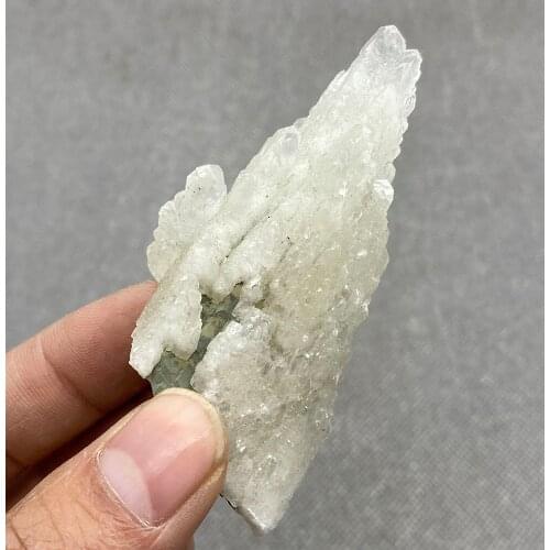 Natural White stepped Calcite mineral specimen stones and crystals healing crystals quartz gemstones free shipping