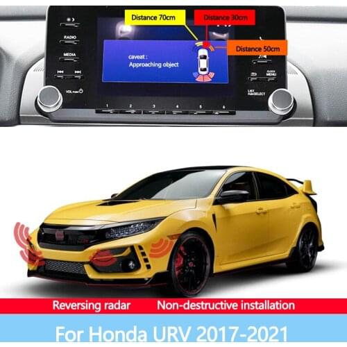 The Front And Rear Radar Blind Spot Warning Sound Indicator Of Car Reversing Image Is Suitable For Honda URV 2017-2021