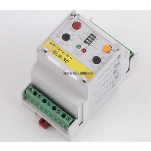 Earth Leakage Relay Earth Fault Electronic Leakage Protection Relay ELR-3C