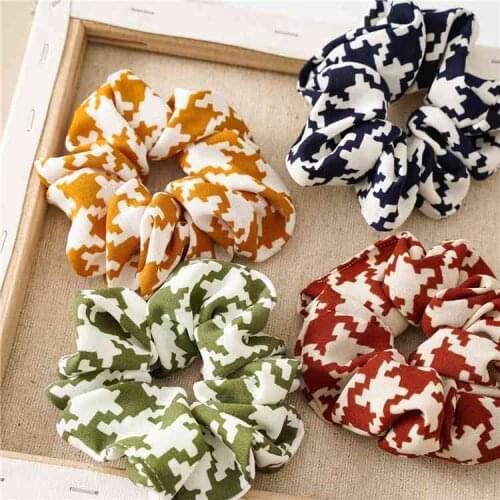 Real silk Hair Scrunchie Elastic Hair Bands Solid Hair Accessories Color Women Girls Headwear Ponytail Holder